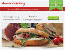 Tablet Screenshot of annescatering.no